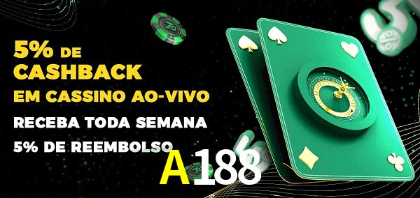 Promoções do cassino ao Vivo A188